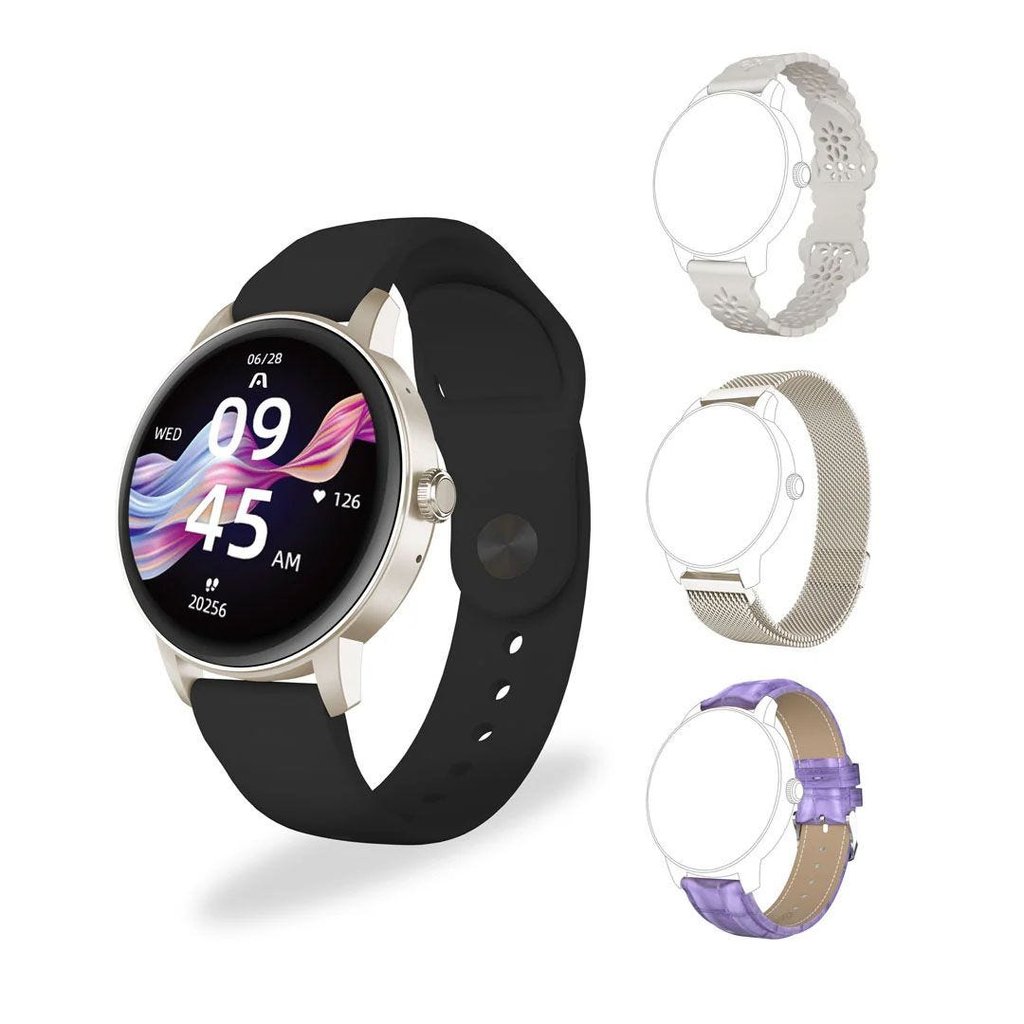 Argom SKEIWATCH C30 -Silver Case - 4 Straps Inlcuded