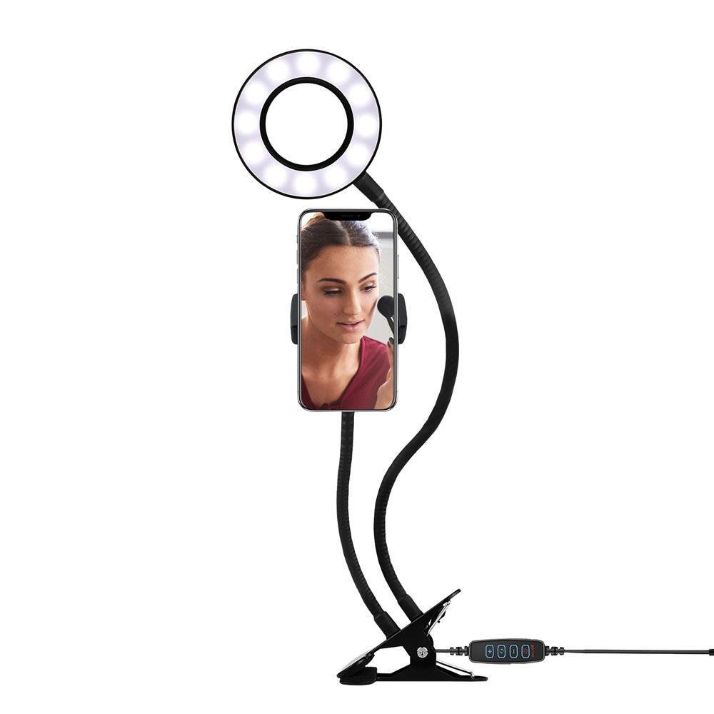 Argom SPOTLIGHT PRO 9300 3,5'' LED - Flex Phone Holder CLIP-ON Grip Mount - 3 Light