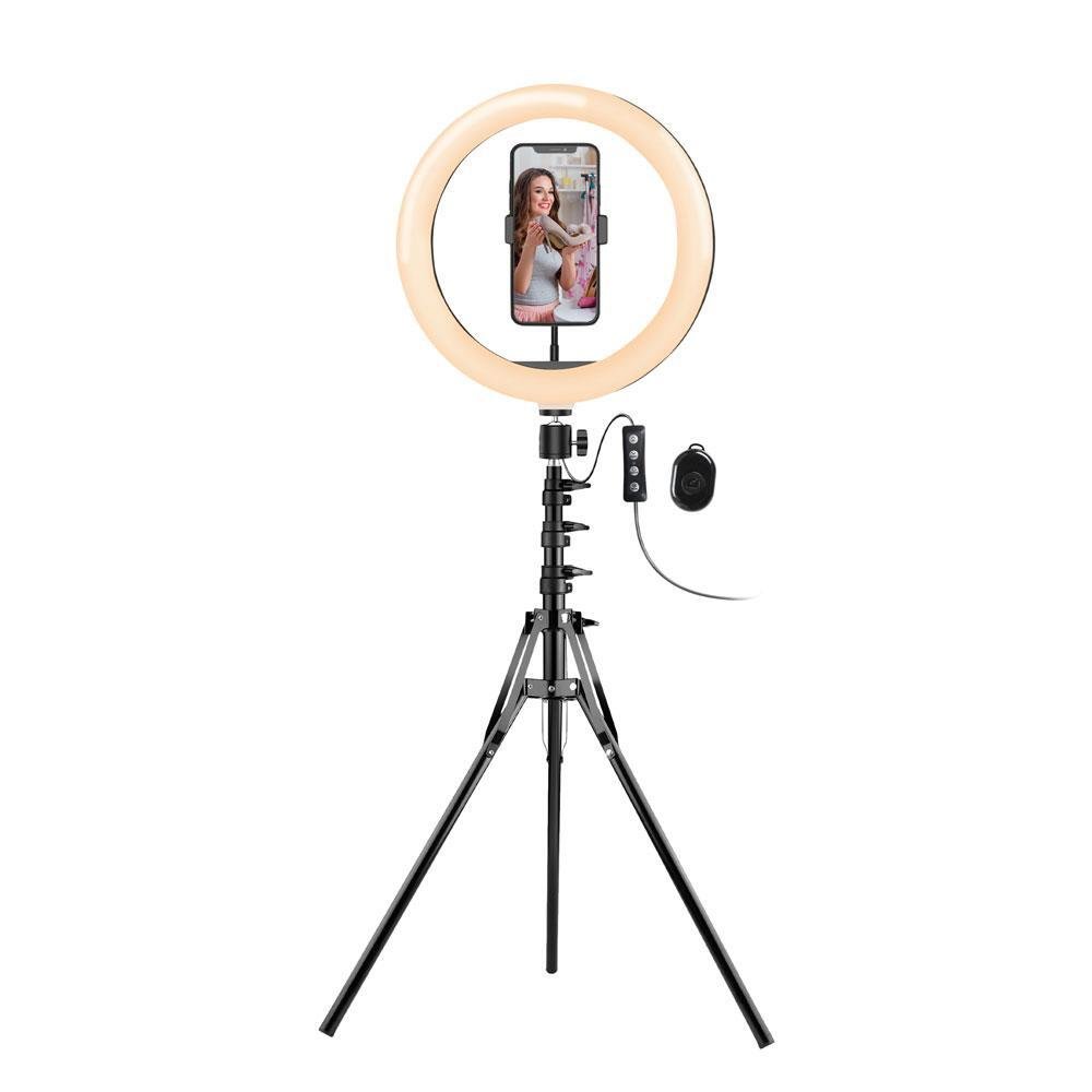 Argom SPOTLIGHT PRO 9320 10'' LED - 360 Adjustable Ring Light and Mount - Tripod Sta