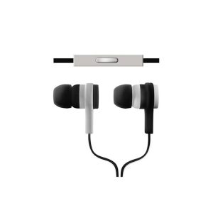 Argom Ultimate Sound Effects Earbud with Mic - Flat Cable - Black