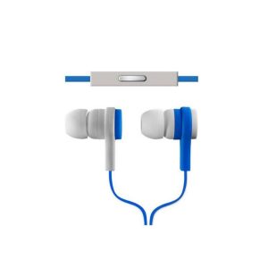 Argom Ultimate Sound Effects Earbud with Mic - Flat Cable - Blue