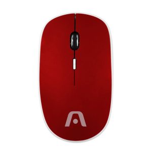 Argom Wireless Optical Mouse Rubber SLIM 2.4GHz 800/1600 dpi Red