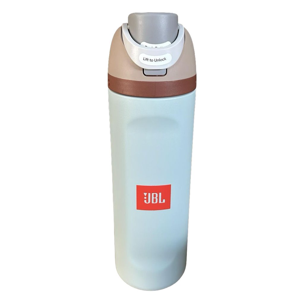 Owala 24 oz Freesip Stainless Insulated BROWN / BLUE Bottle with Handle - ORANGE JBL Logo
